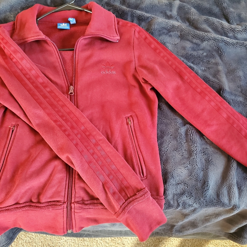 Adidas zip up track jacket